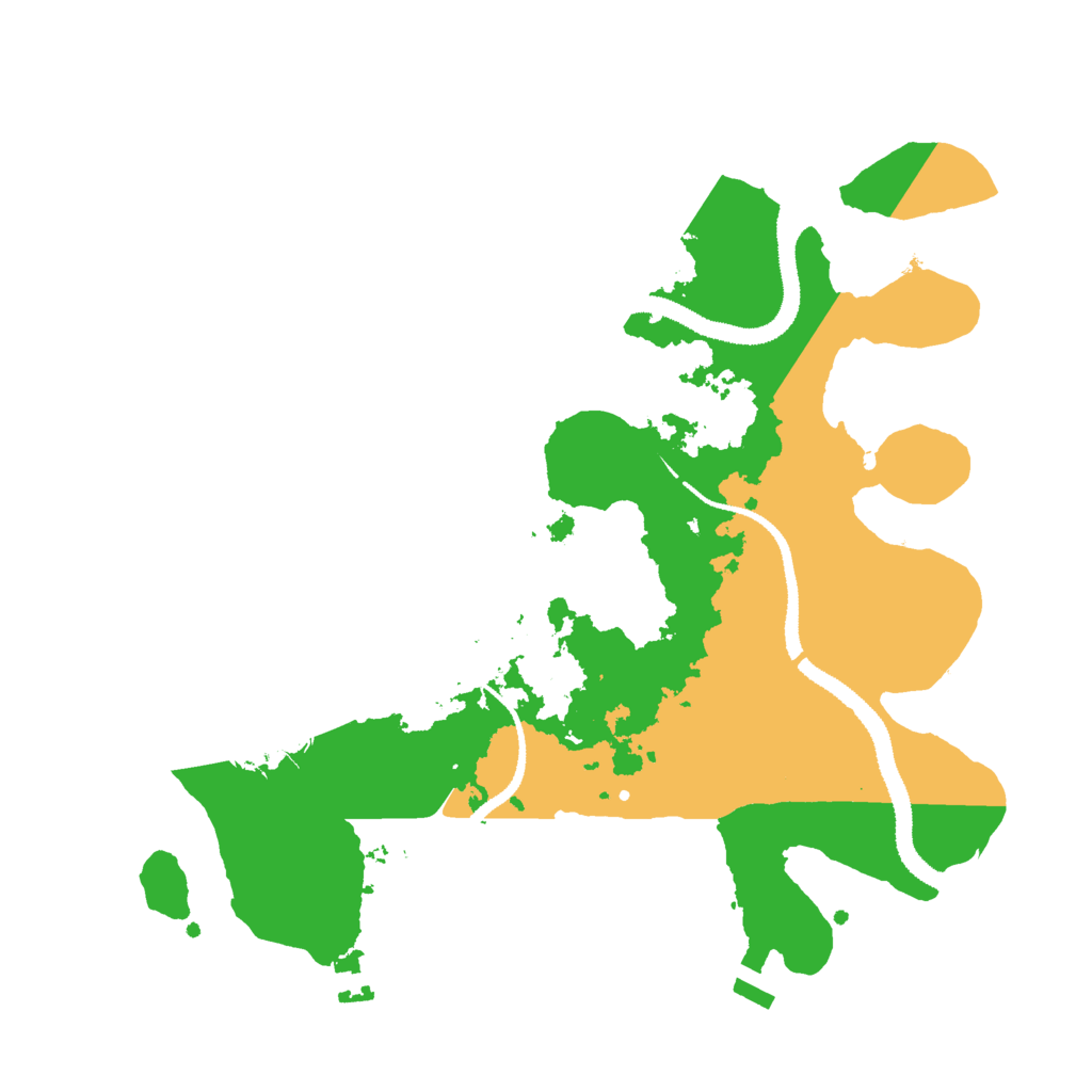 Biome Rust Map: Procedural Map, Size: 3000, Seed: 1995300396