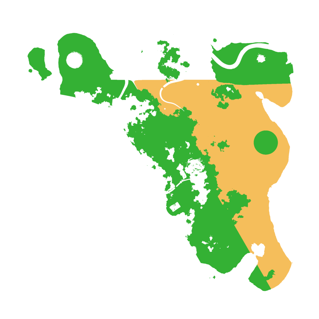 Biome Rust Map: Procedural Map, Size: 3500, Seed: 13058561