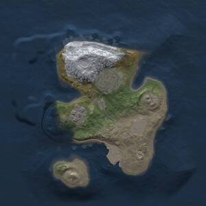 Thumbnail Rust Map: Procedural Map, Size: 1900, Seed: 399947918, 3 Monuments