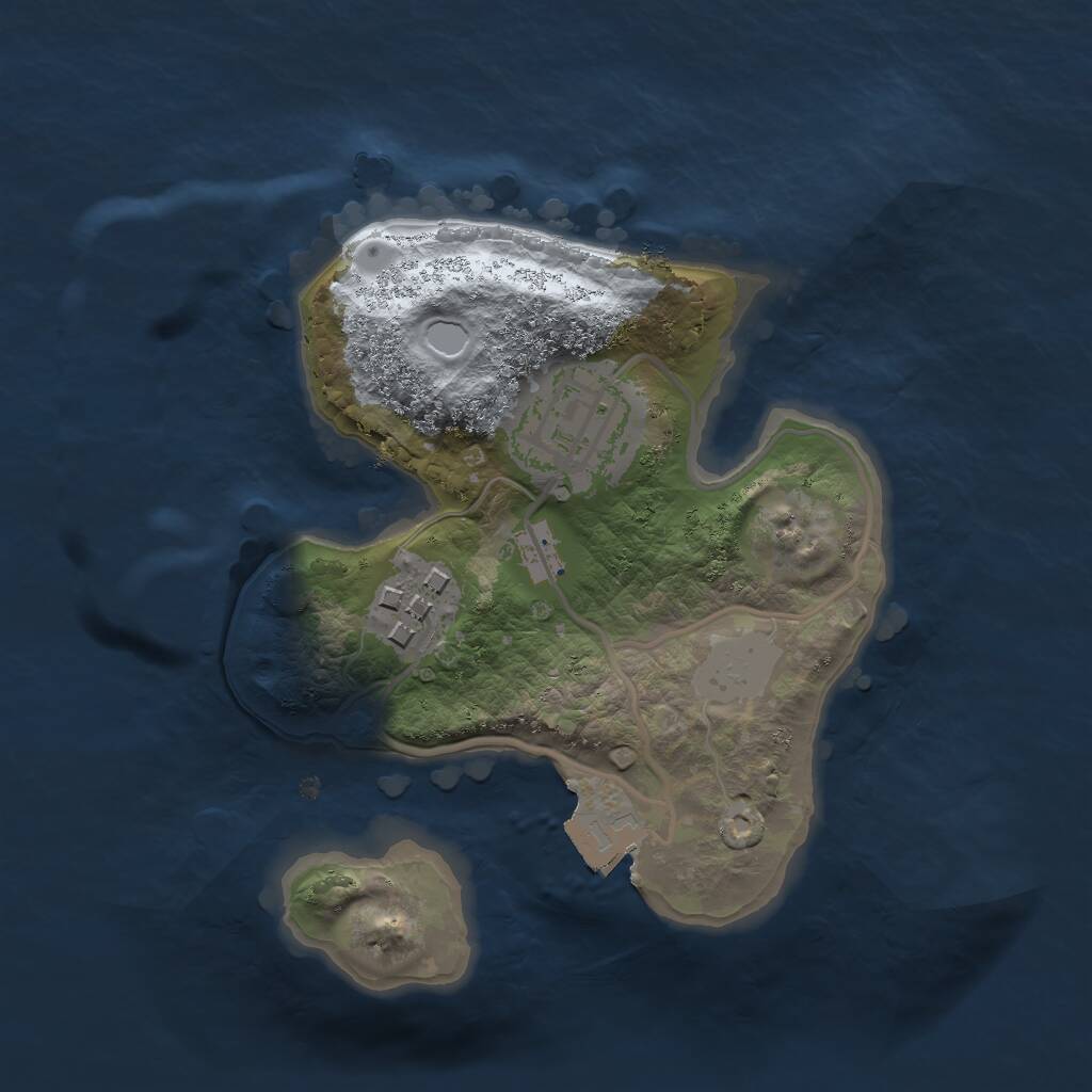 Rust Map: Procedural Map, Size: 1900, Seed: 399947918, 3 Monuments
