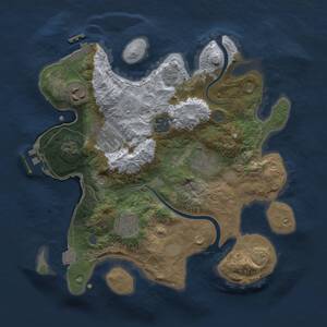 Thumbnail Rust Map: Procedural Map, Size: 3000, Seed: 842940, 14 Monuments