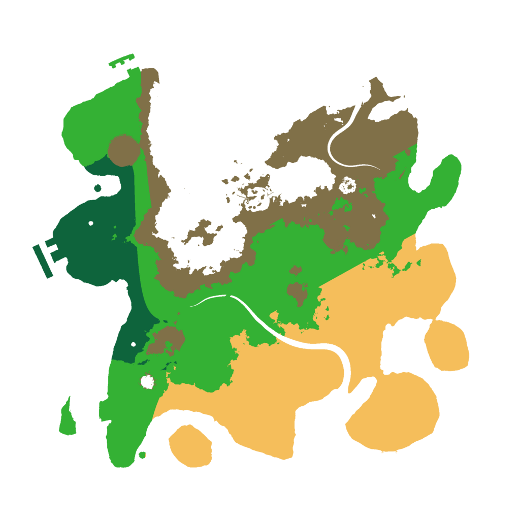 Biome Rust Map: Procedural Map, Size: 3000, Seed: 842940