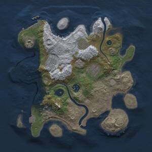 Thumbnail Rust Map: Procedural Map, Size: 3000, Seed: 842940, 12 Monuments