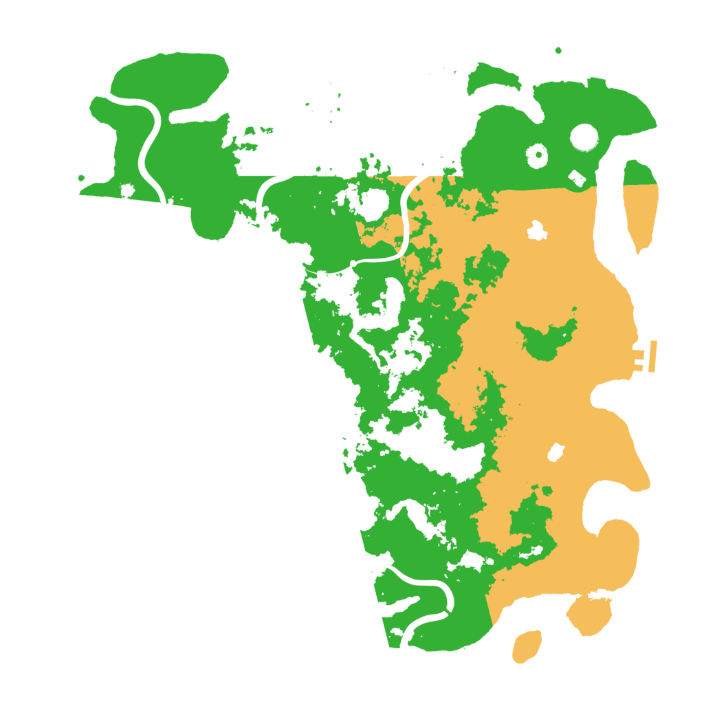 Biome Rust Map: Procedural Map, Size: 4500, Seed: 86089247