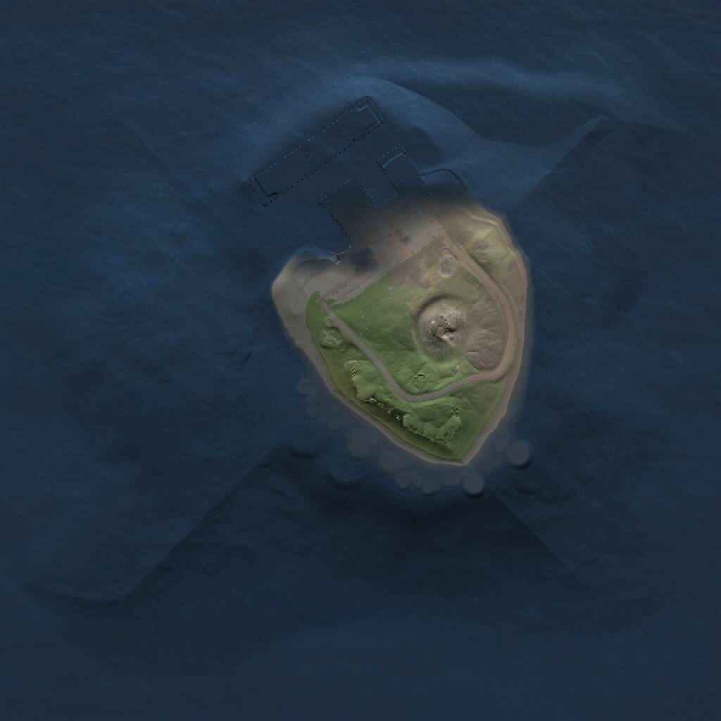 Rust Map: Procedural Map, Size: 1000, Seed: 4440786, 2 Monuments