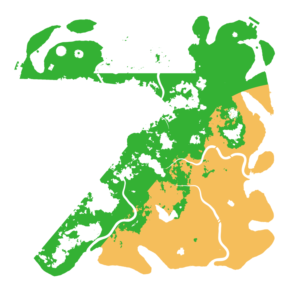 Biome Rust Map: Procedural Map, Size: 5000, Seed: 104281488