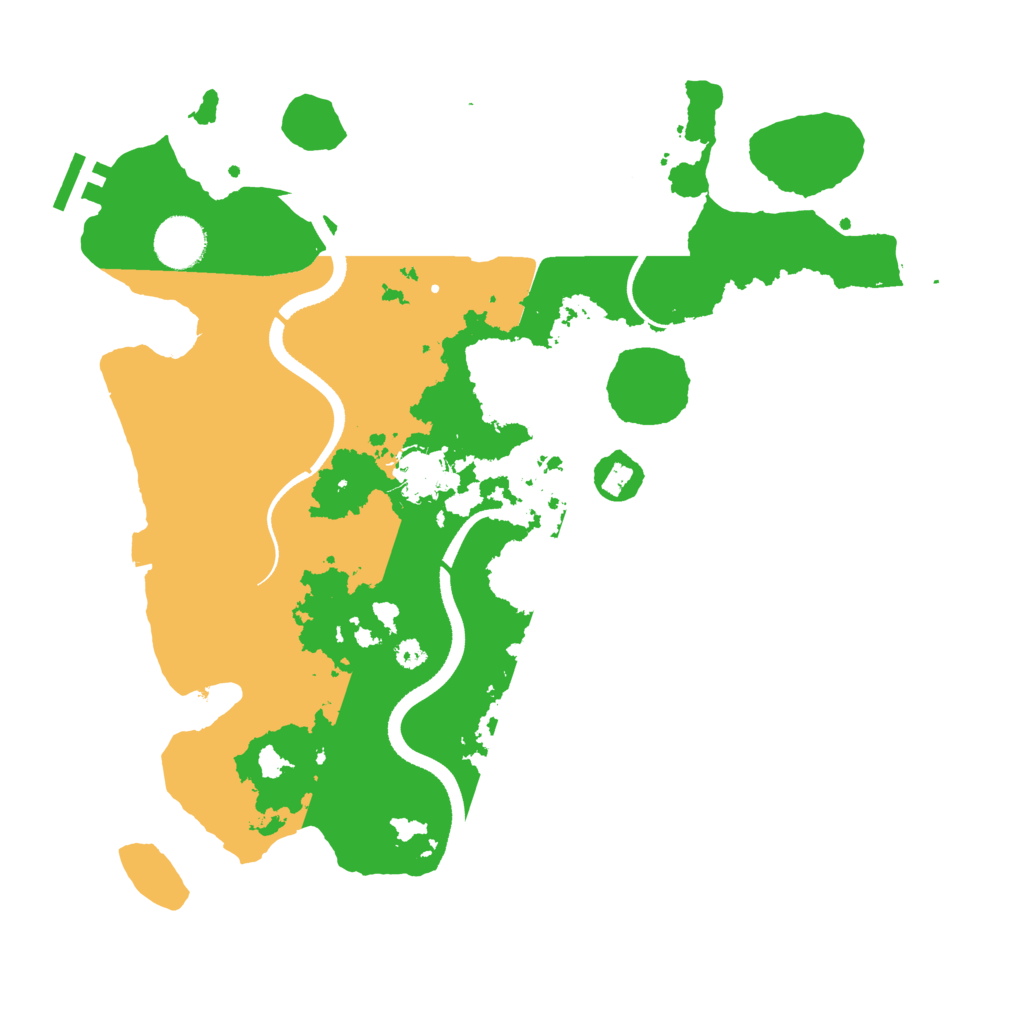 Biome Rust Map: Procedural Map, Size: 3500, Seed: 309595430