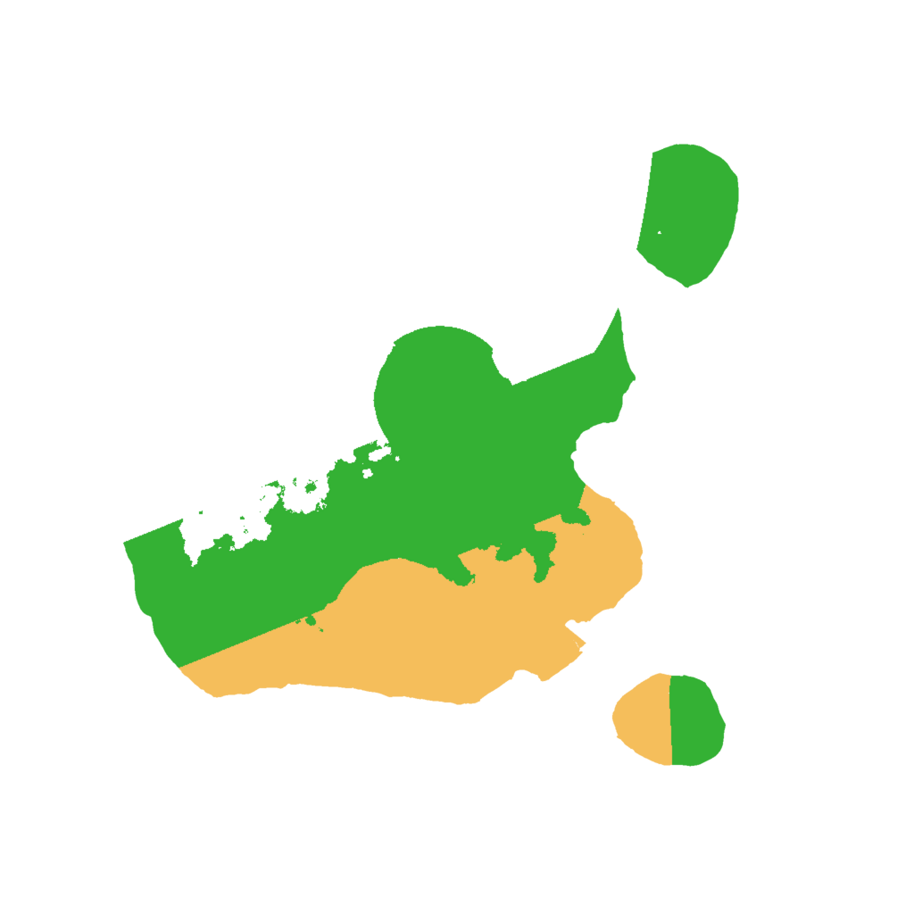Biome Rust Map: Procedural Map, Size: 1850, Seed: 5555555