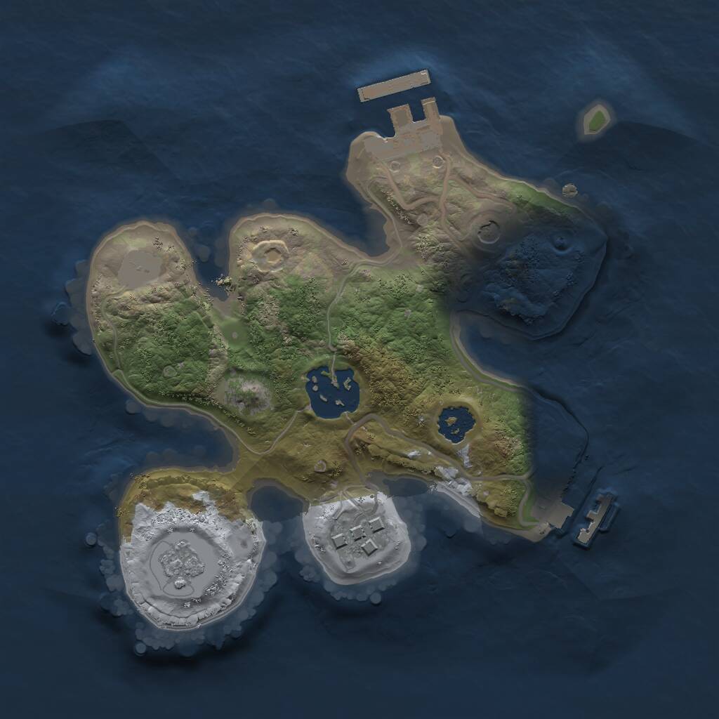 Rust Map: Procedural Map, Size: 2000, Seed: 903899983, 7 Monuments