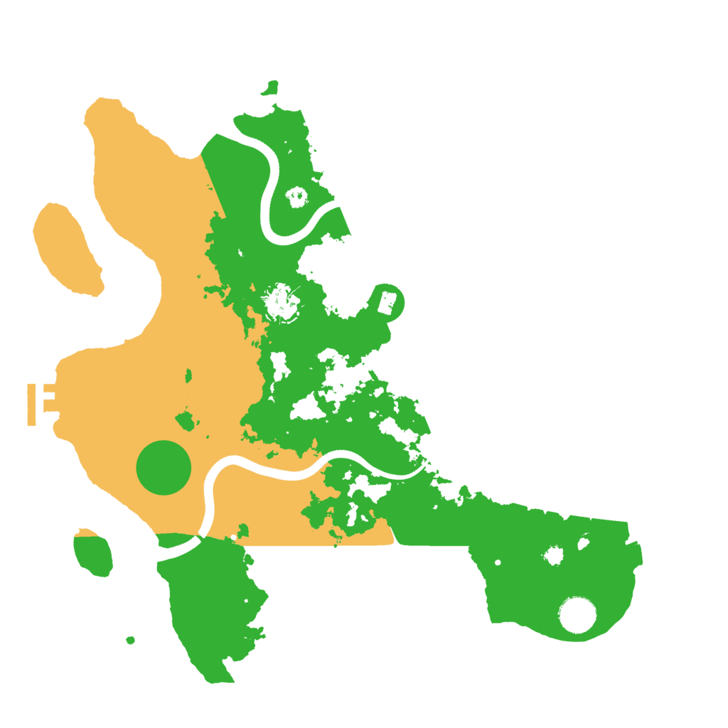 Biome Rust Map: Procedural Map, Size: 3500, Seed: 1039453096