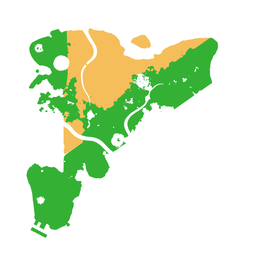 Biome Rust Map: Procedural Map, Size: 3000, Seed: 1611938202