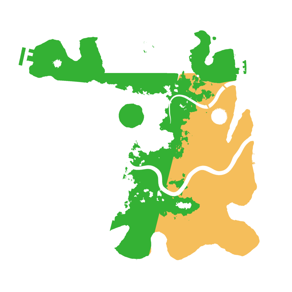 Biome Rust Map: Procedural Map, Size: 3250, Seed: 95554345