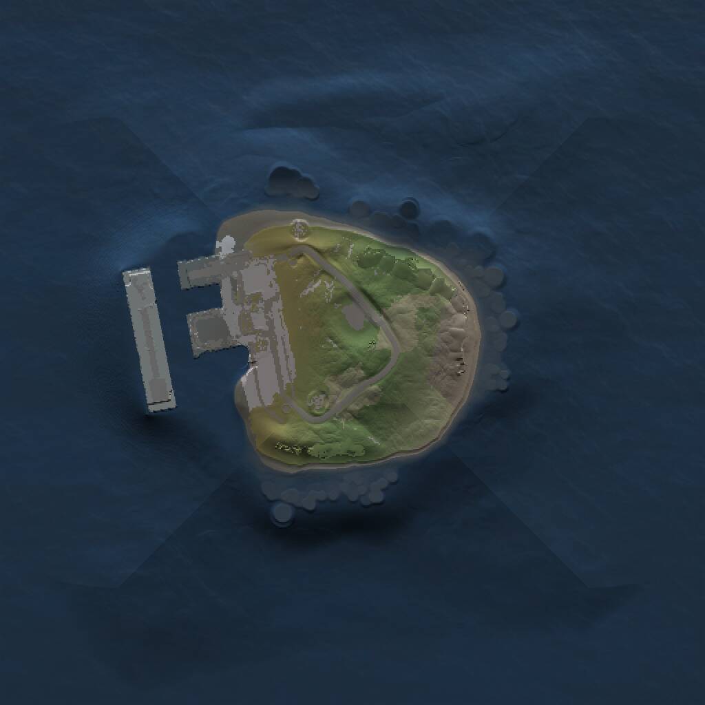 Rust Map: Procedural Map, Size: 1000, Seed: 550466204, 2 Monuments