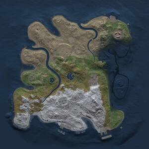 Thumbnail Rust Map: Procedural Map, Size: 2993, Seed: 48198122, 11 Monuments