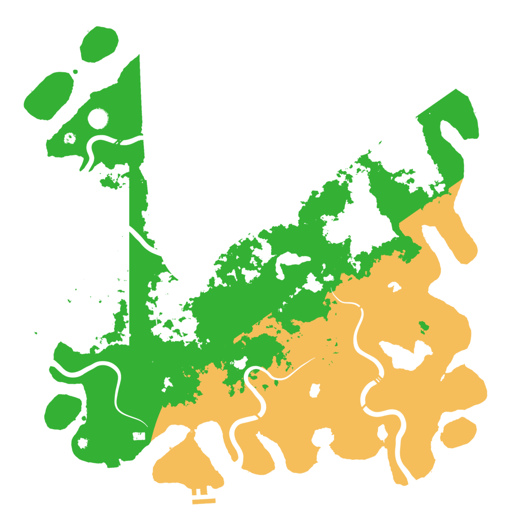 Biome Rust Map: Procedural Map, Size: 4500, Seed: 1336052612