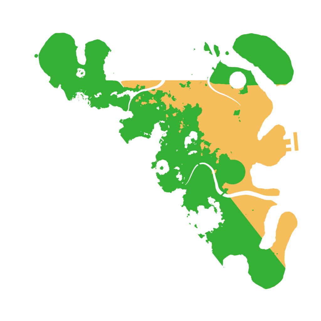 Biome Rust Map: Procedural Map, Size: 3500, Seed: 1408806542