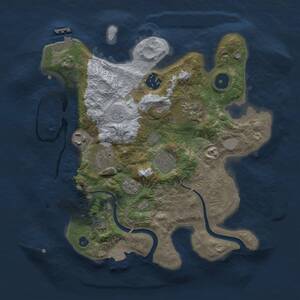 Thumbnail Rust Map: Procedural Map, Size: 3000, Seed: 172442314, 12 Monuments