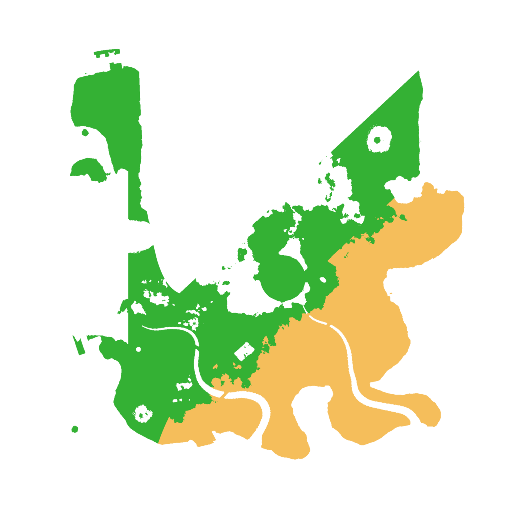 Biome Rust Map: Procedural Map, Size: 3000, Seed: 172442314