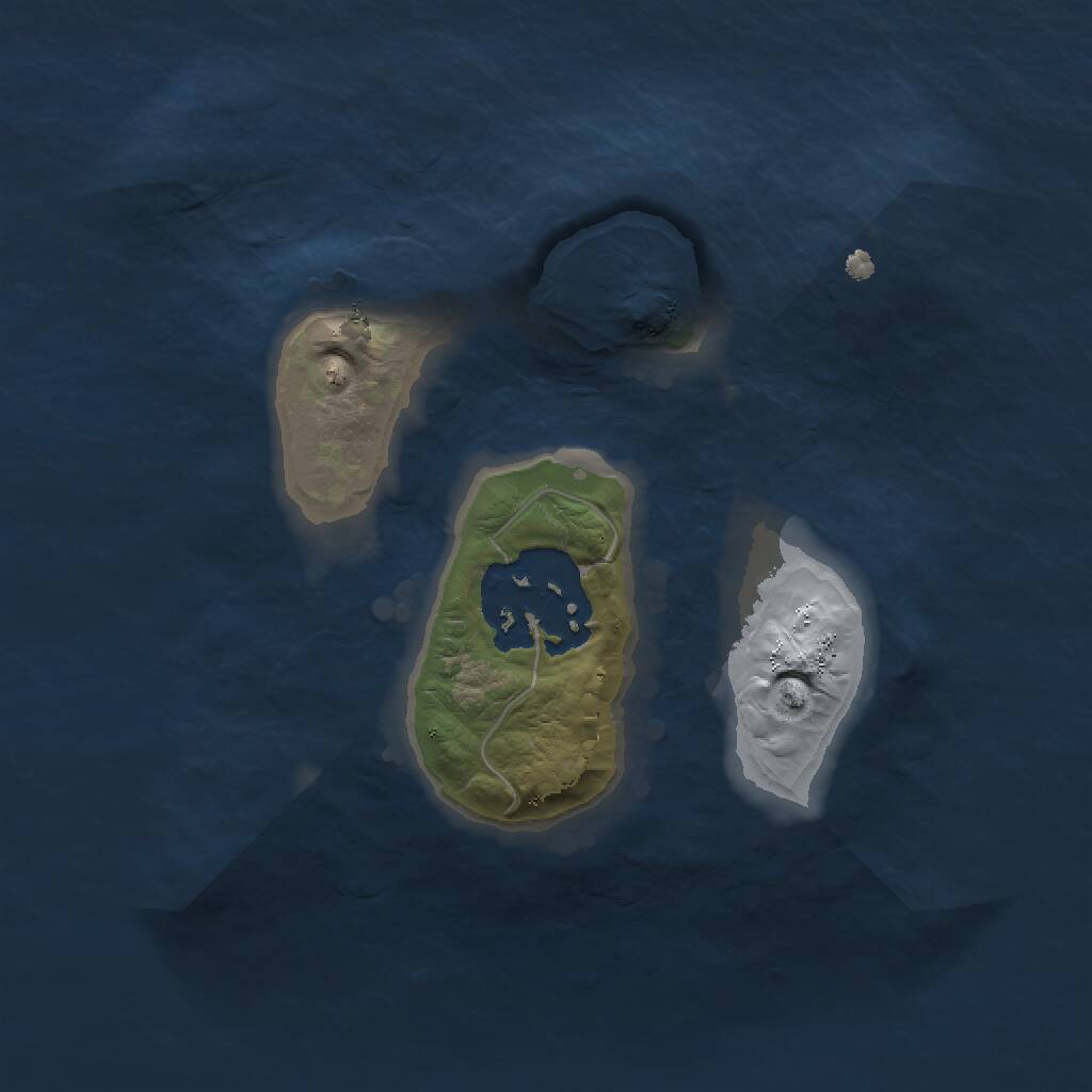 Rust Map: Procedural Map, Size: 1500, Seed: 802141084, 2 Monuments