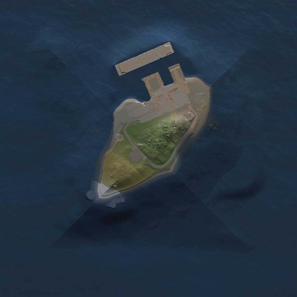 Rust Map: Procedural Map, Size: 1000, Seed: 1588686520, 2 Monuments