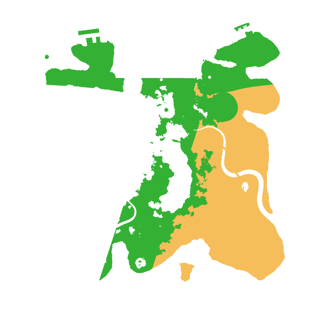 Biome Rust Map: Procedural Map, Size: 3000, Seed: 660600