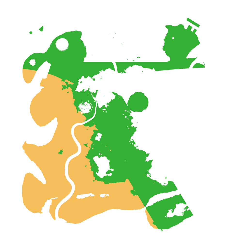 Biome Rust Map: Procedural Map, Size: 3500, Seed: 8475