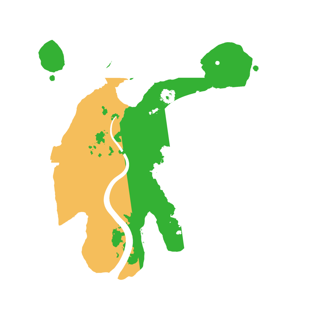Biome Rust Map: Procedural Map, Size: 2200, Seed: 1602984707