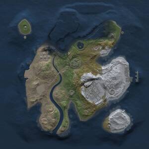 Thumbnail Rust Map: Procedural Map, Size: 2200, Seed: 1602984707, 7 Monuments