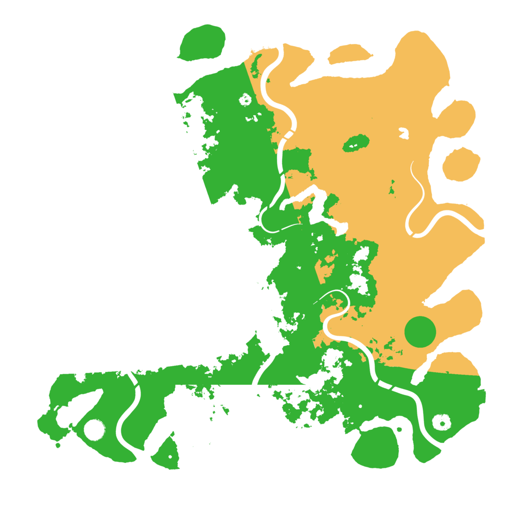 Biome Rust Map: Procedural Map, Size: 4300, Seed: 1408980700