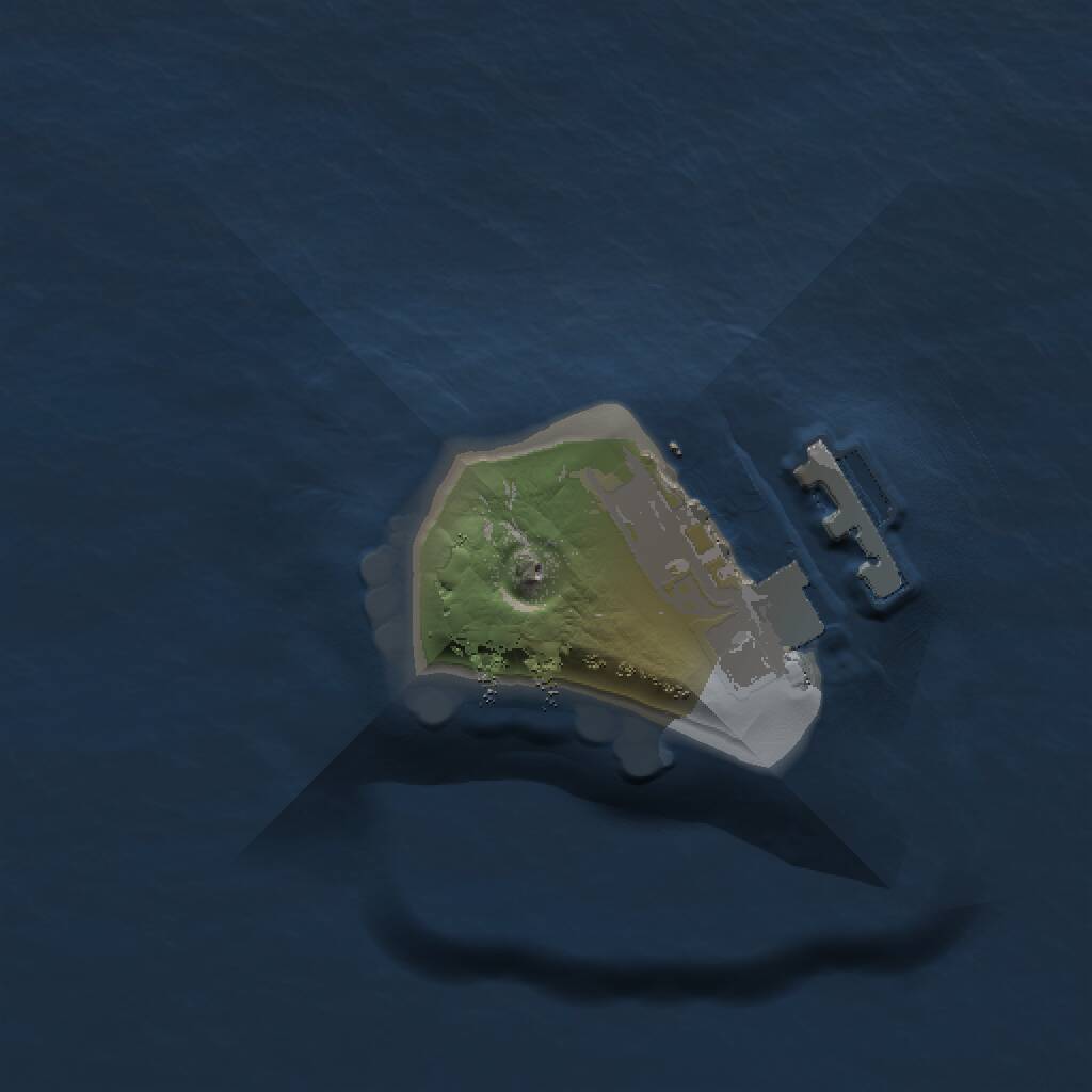 Rust Map: Procedural Map, Size: 1000, Seed: 68767, 2 Monuments
