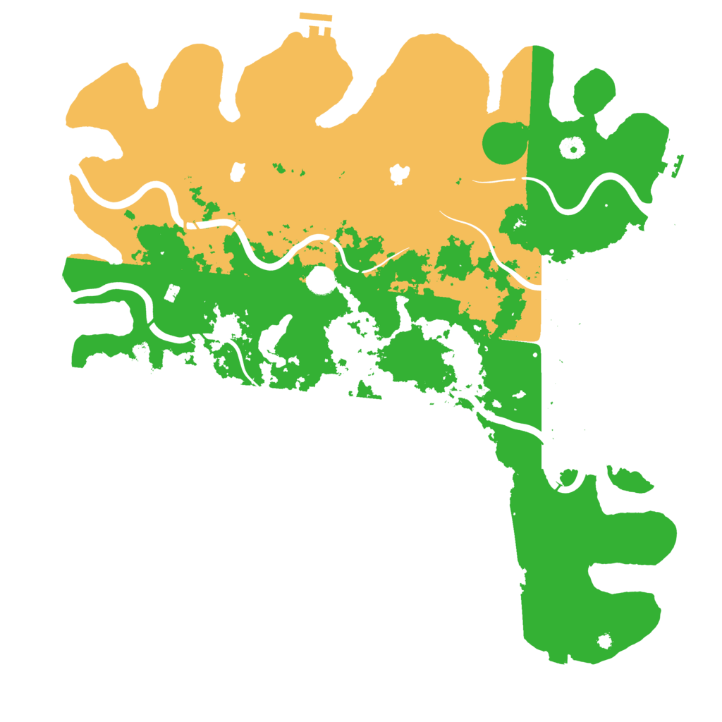 Biome Rust Map: Procedural Map, Size: 4500, Seed: 991727147