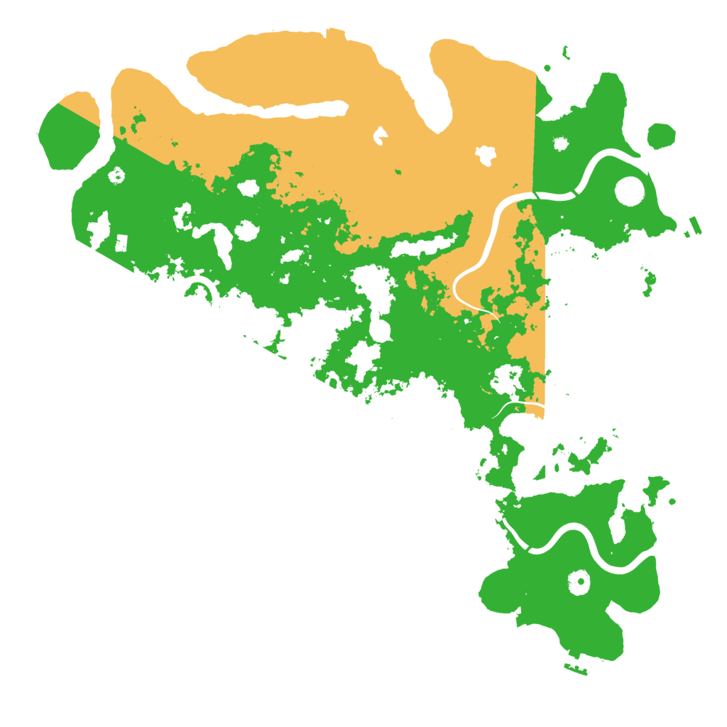 Biome Rust Map: Procedural Map, Size: 4500, Seed: 372121467