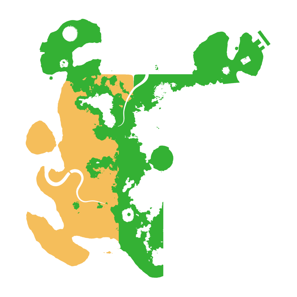 Biome Rust Map: Procedural Map, Size: 3500, Seed: 84322125