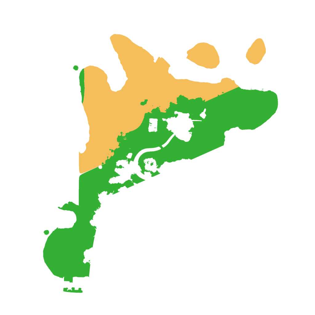 Biome Rust Map: Procedural Map, Size: 2500, Seed: 243675803
