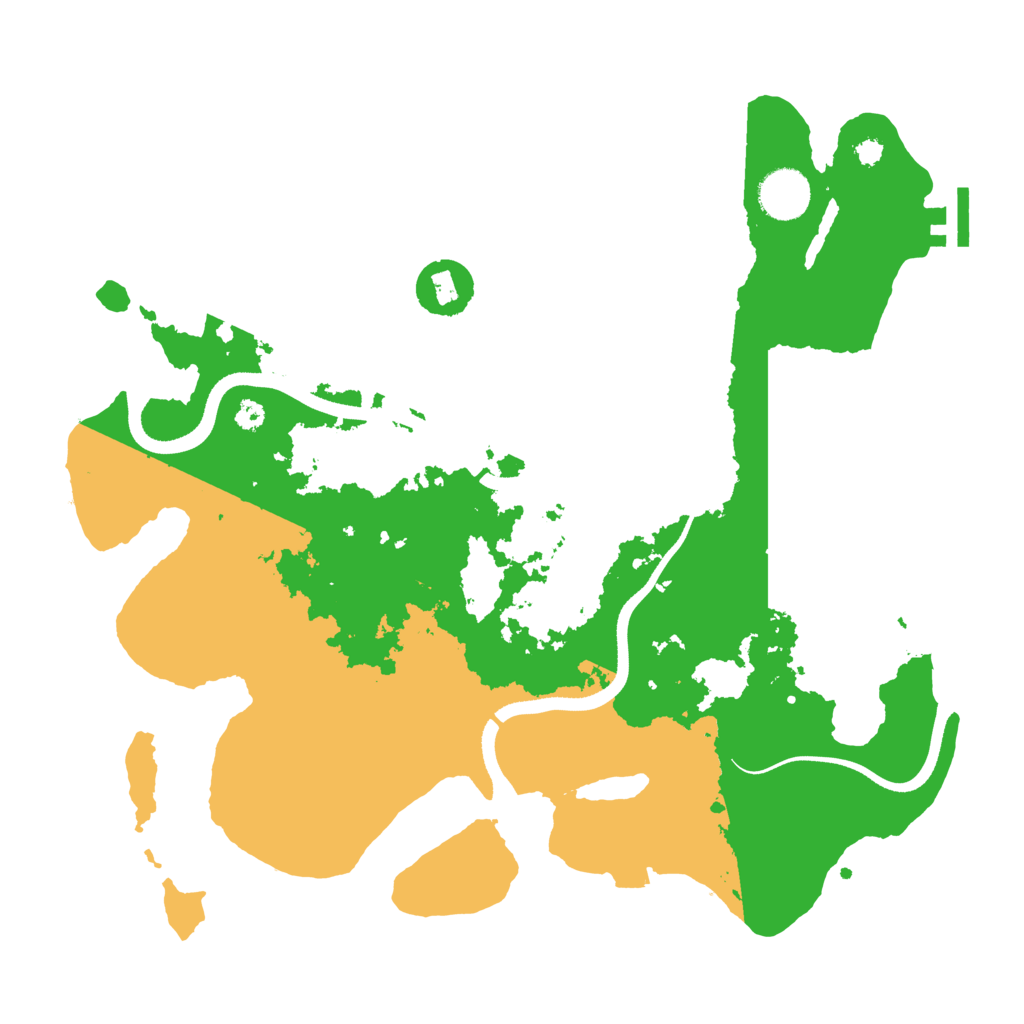 Biome Rust Map: Procedural Map, Size: 3500, Seed: 1627430576