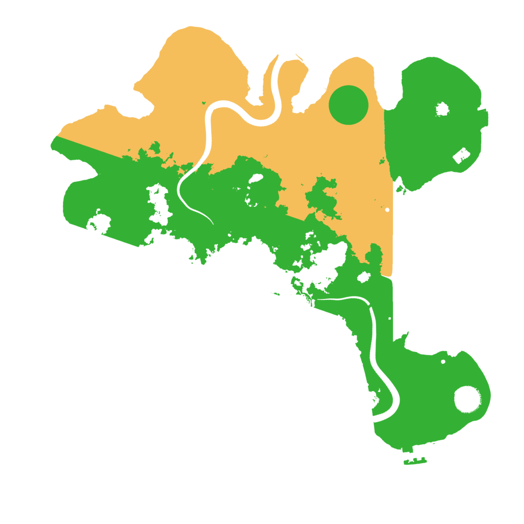 Biome Rust Map: Procedural Map, Size: 3500, Seed: 122130