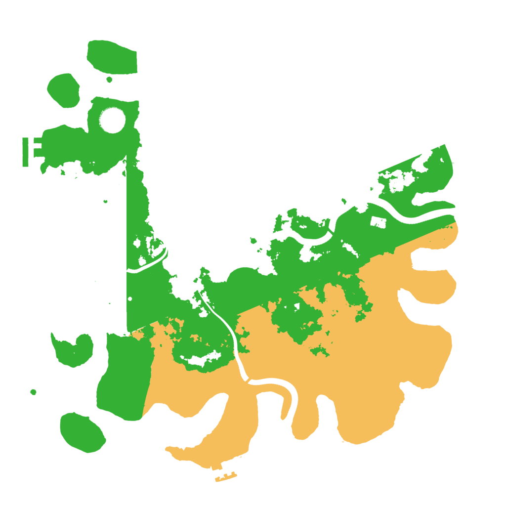 Biome Rust Map: Procedural Map, Size: 3500, Seed: 234432