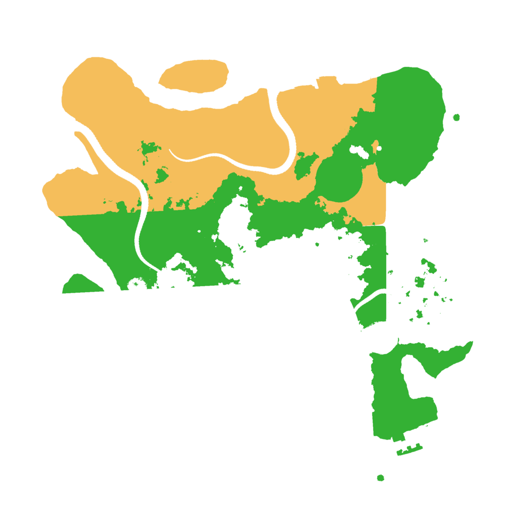 Biome Rust Map: Procedural Map, Size: 3000, Seed: 569999