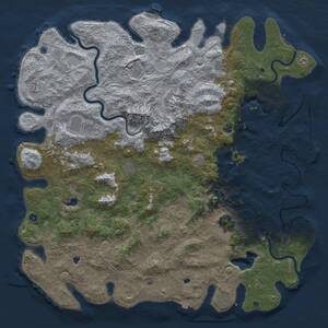 Thumbnail Rust Map: Procedural Map, Size: 6000, Seed: 483647, 17 Monuments