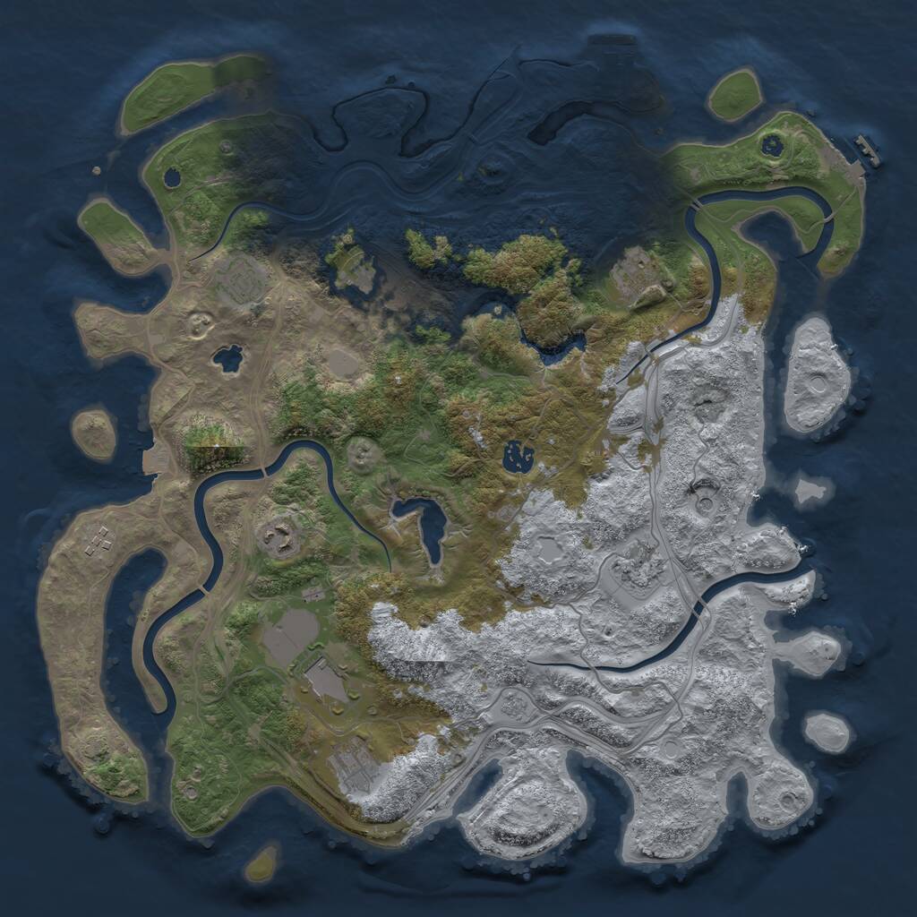 Rust Map: Procedural Map, Size: 4250, Seed: 1777442041, 15 Monuments