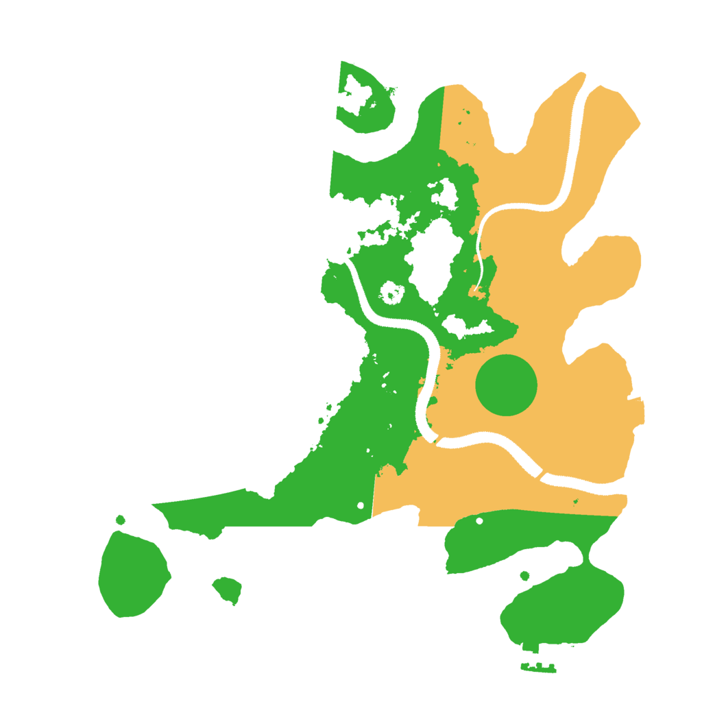 Biome Rust Map: Procedural Map, Size: 3000, Seed: 28991