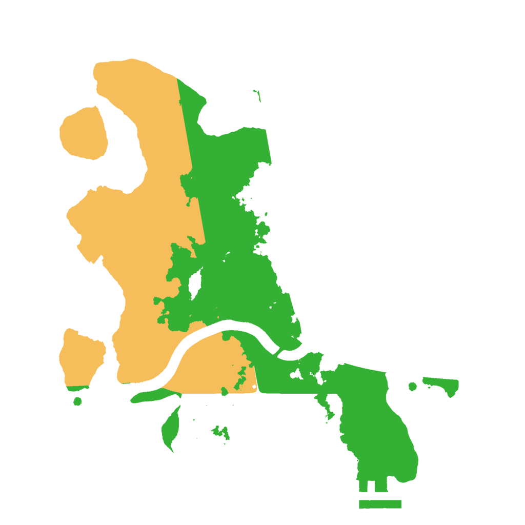 Biome Rust Map: Procedural Map, Size: 2500, Seed: 2026