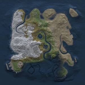 Thumbnail Rust Map: Procedural Map, Size: 2800, Seed: 1020484425, 11 Monuments