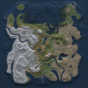 Thumbnail Rust Map: Procedural Map, Size: 4000, Seed: 63456, 15 Monuments