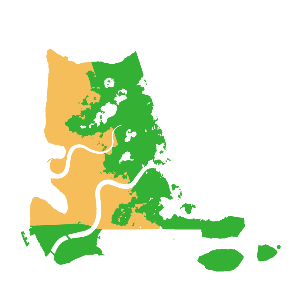 Biome Rust Map: Procedural Map, Size: 3000, Seed: 36821