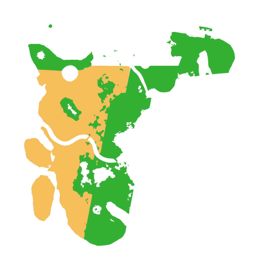 Biome Rust Map: Procedural Map, Size: 3000, Seed: 25469