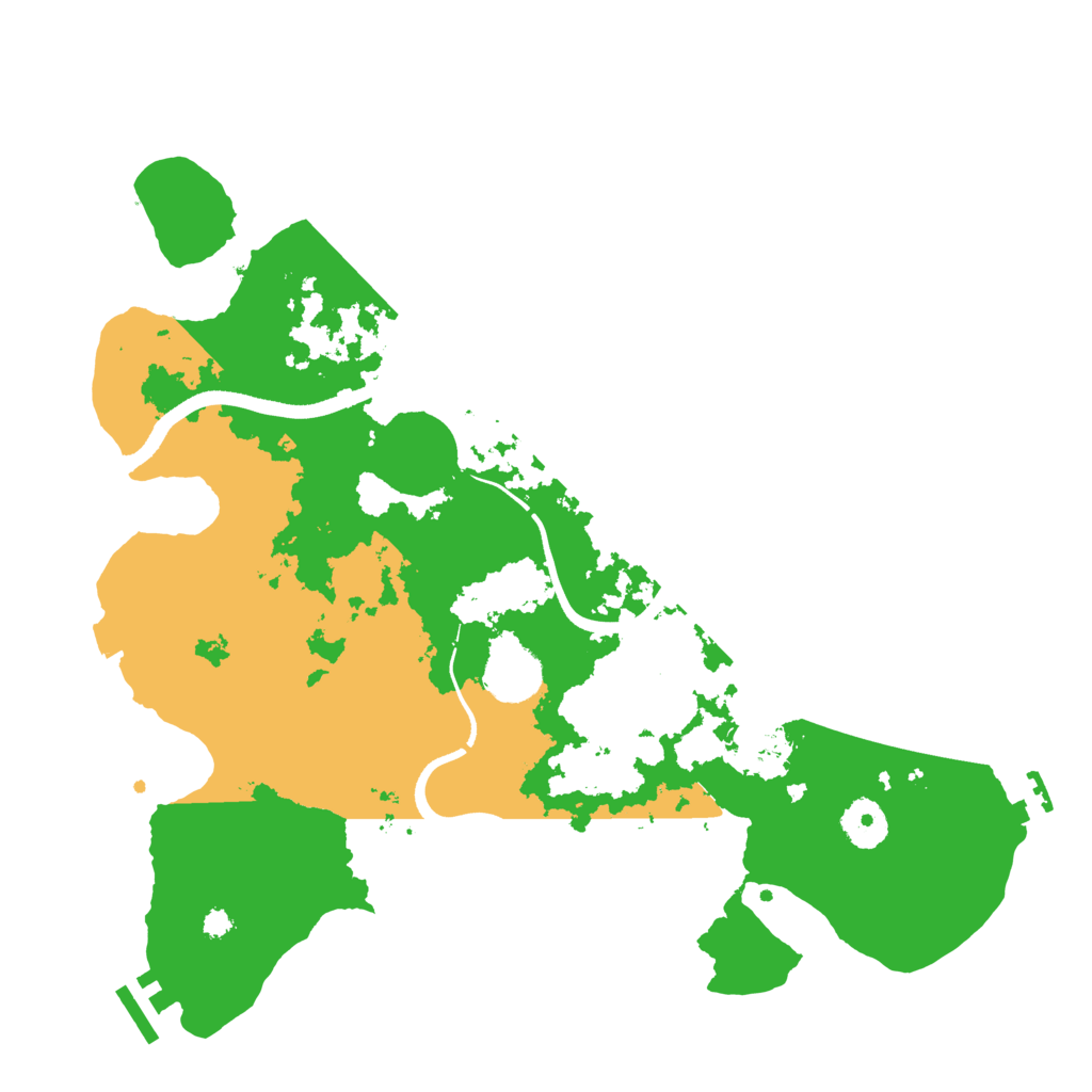Biome Rust Map: Procedural Map, Size: 3500, Seed: 77000