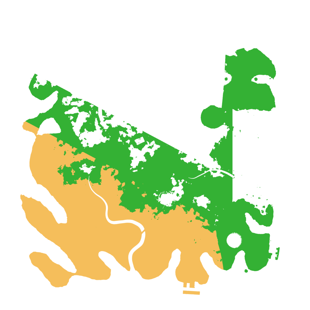 Biome Rust Map: Procedural Map, Size: 3700, Seed: 9080706