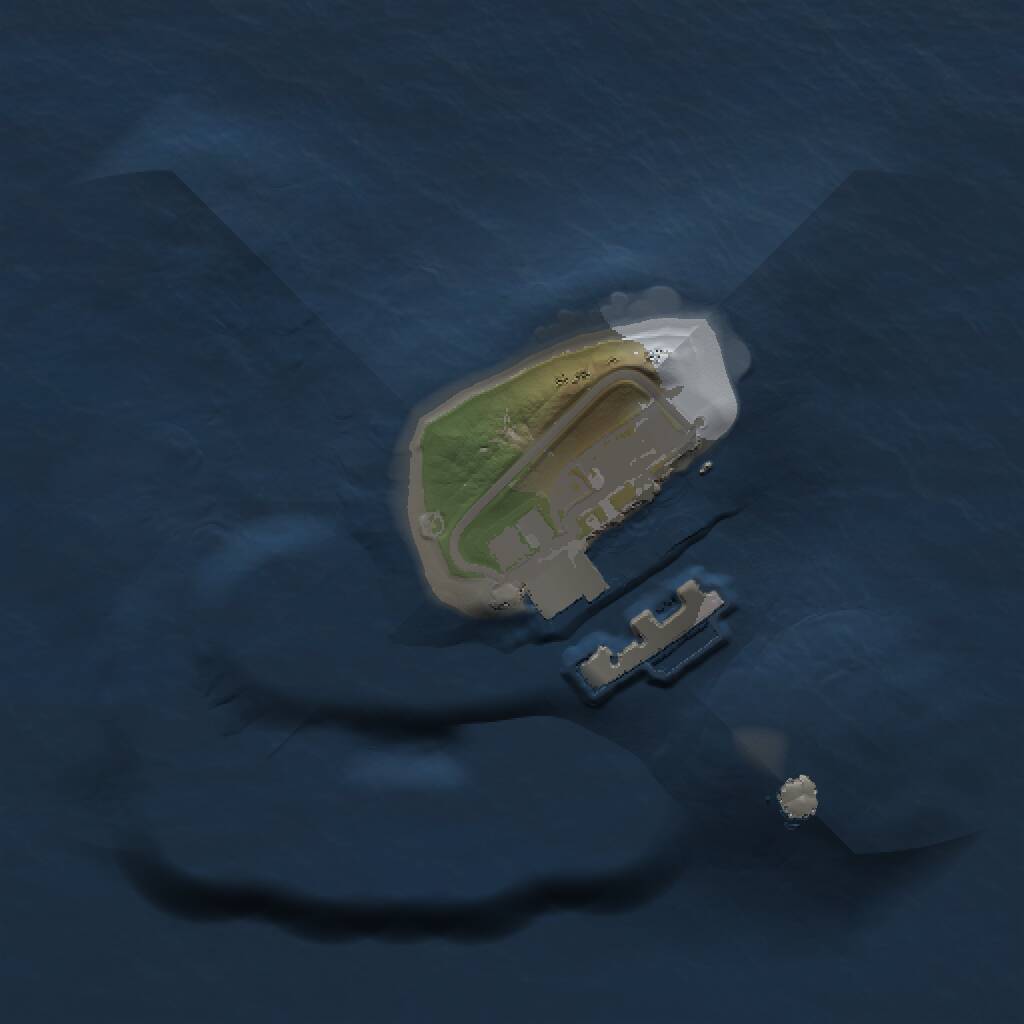 Rust Map: Procedural Map, Size: 1000, Seed: 7341952, 2 Monuments