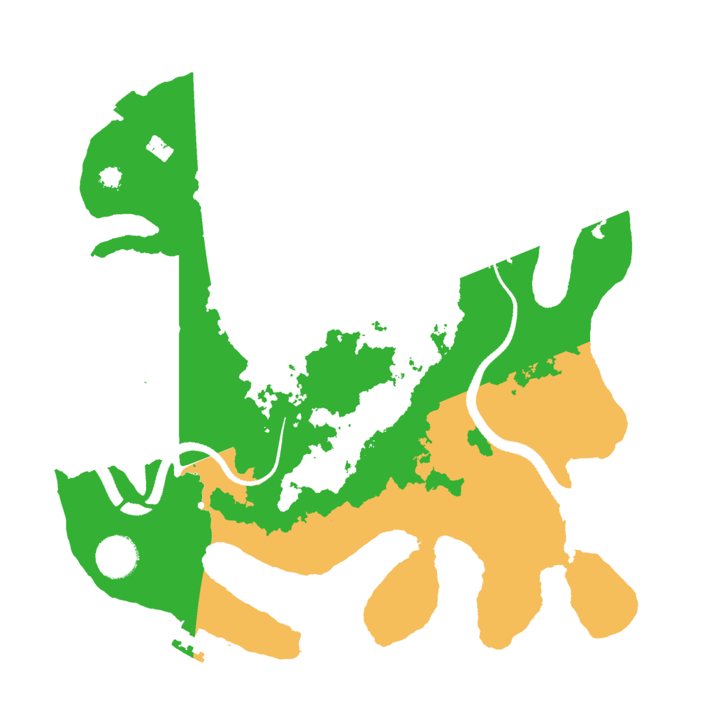 Biome Rust Map: Procedural Map, Size: 3000, Seed: 8866869